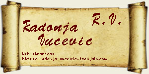 Radonja Vučević vizit kartica